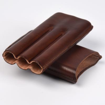 Caixa de charuto feita sob encomenda luxuosa de Brown Logo Cigar Gift Box Packaging