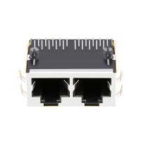 Aba do porto da base-T 1x2 de JT8-2000HL 10G ACIMA dos ethernet de superfície Rj45 Jack Without Leds da montagem
