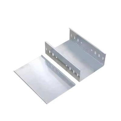 Silver Trough Cable Trays for Optimal Cable Organization Compatible With Various Cable Types and Brackets