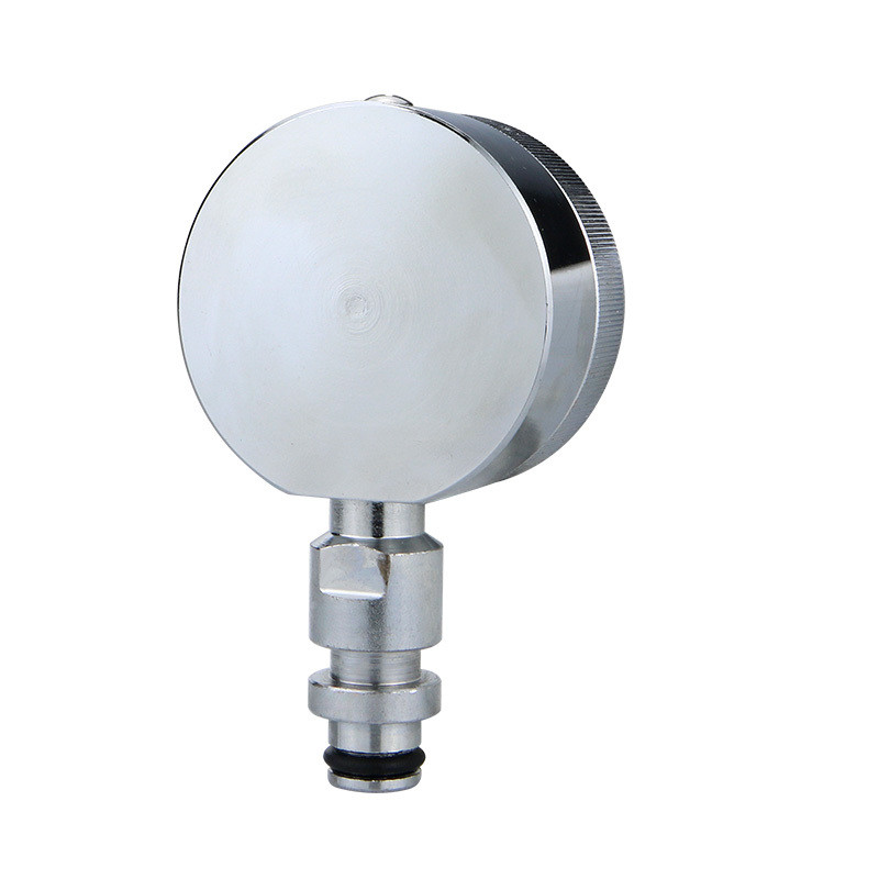 OEM Dual Memory Pointers Glycerin Pressure Gauge DN10 KJ10 Connected 60/80Mpa Manometer Pressure For Mining