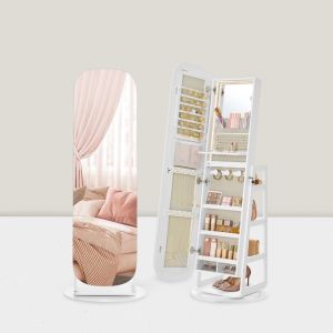 Armoire à miroirs de bijoux moderne avec rangement