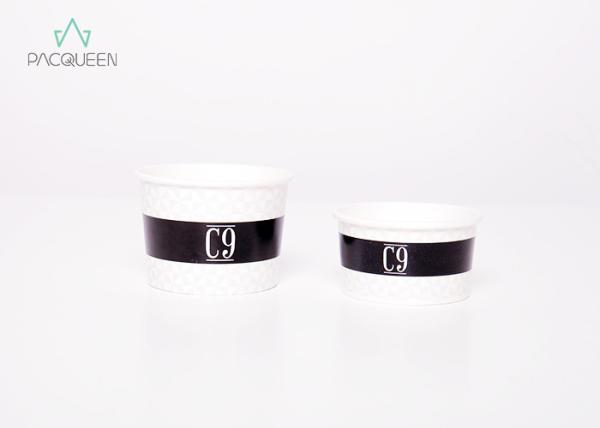 Paper Ice Cream Containers Water Proof Ink Eco Friendly Non Toxic