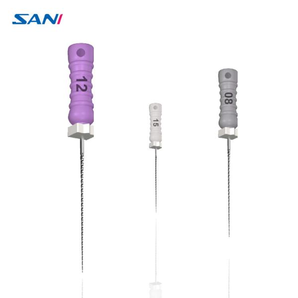 Arquivos dentais de aço inoxidável de K, Reamer da mão 6pcs/Box dental