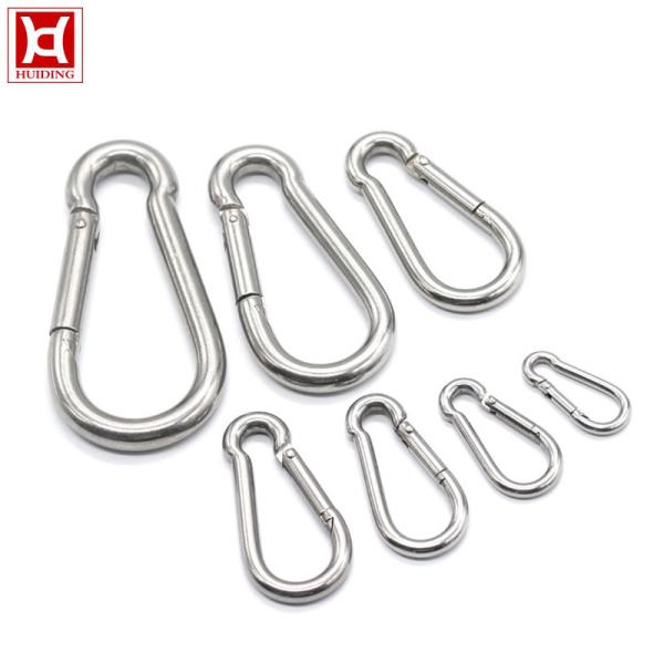 M4 Carabiner 316 Stainless Steel Snap Hooks Electroplating Surface
