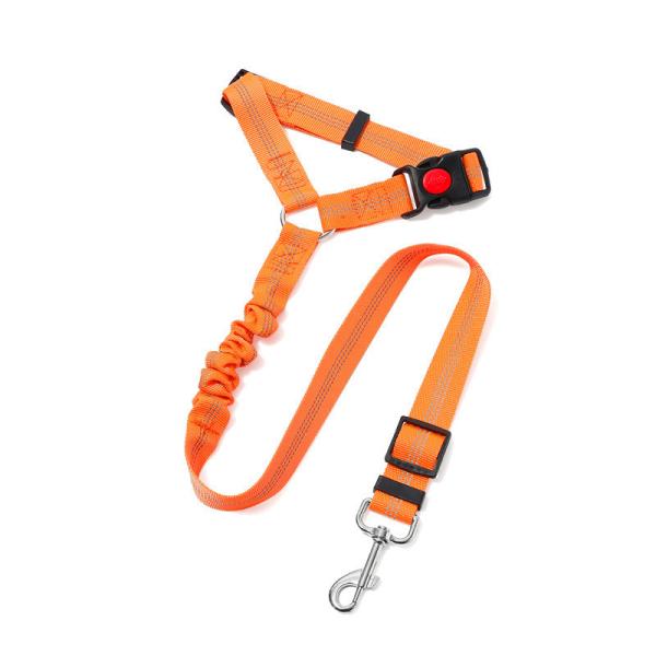 Adjustable Pet Car Safety Belt | 2.5cm Heavy-Duty Dog Seat Belt with D-Ring | Universal Vehicle Safety Leash (4 Colors) | Crash-Tested Dog Restraint
