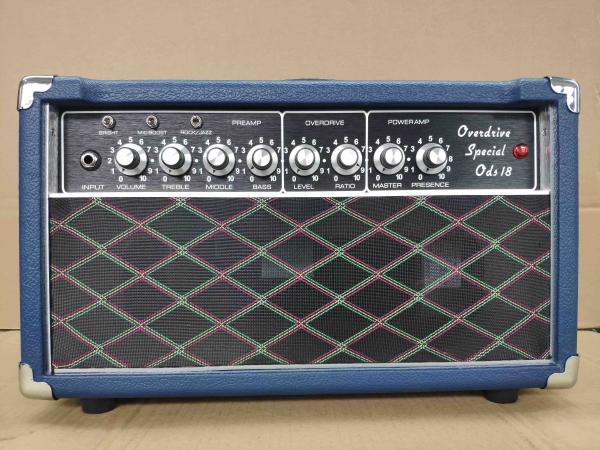 Custom Grand Overdrive Special Head Guitar Amplifier 20W with 1*12 V30 Speaker Cabinet in Blue Tolex JJ Tubes