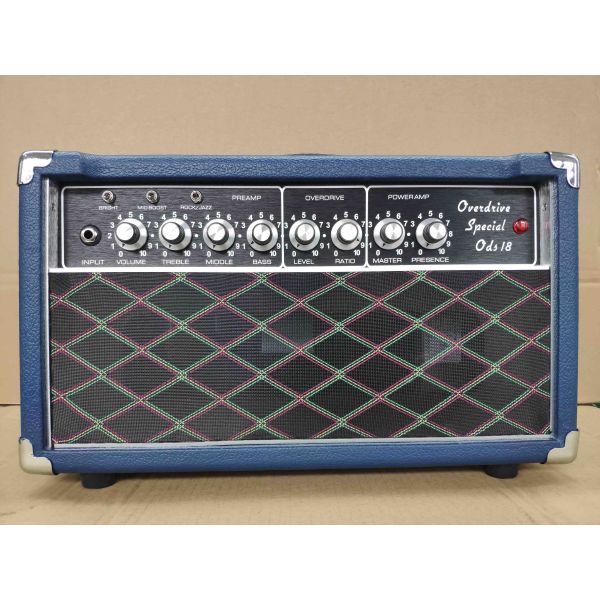 Custom Grand Overdrive Special Head Guitar Amplifier 20W with 1*12 V30 Speaker Cabinet in Blue Tolex JJ Tubes
