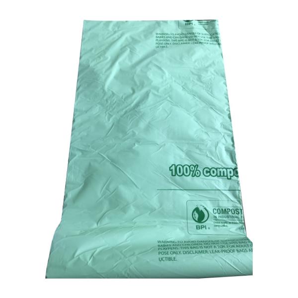 Straight Top Biodegradable Garbage Bags 13 Gallon Multicolor Compostable