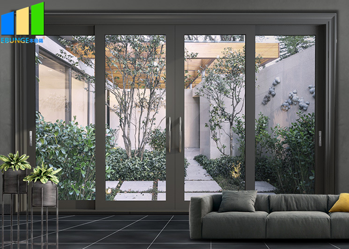 толщина 50мм сползая раздвижную дверь следа пола алюминиевой стеклянной раздвижной двери стен раздела звукоизоляционную