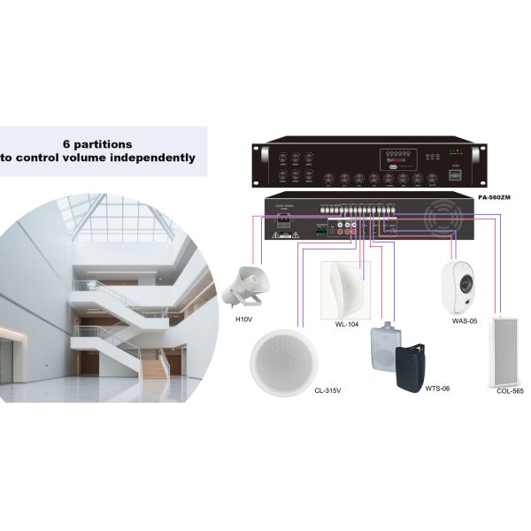 4''*4 40W Column Speaker Sound System Aluminum Waterproof IP44 PA System OEM ODM Factory Direct Sale