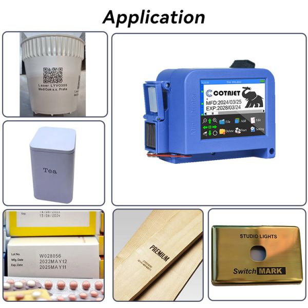 Handheld TIJ Inkjet Printer Coding Machine Mini Portable Inkjet Printer