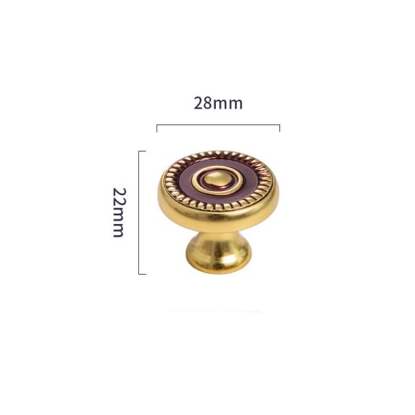 28*22mm Vintage Brass Cabinet Handles Brass Kitchen Cabinet Handle Door Pulls