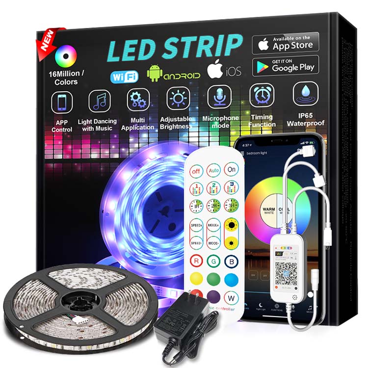 Света прокладки СИД Wifi Dreamcolor 5m 150 СИД водоустойчивый Rgb