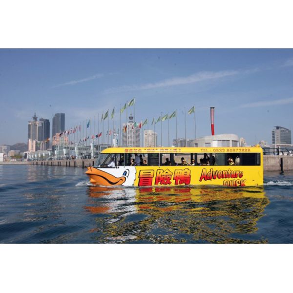 12m FRP Amphibious Bus Boat Yacht for Commercial Sightseeing for Sell