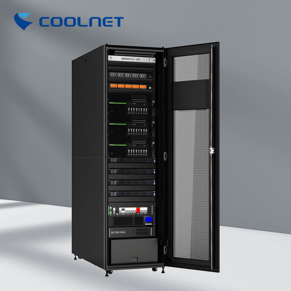 All-In-One Micro Data Center with Fully Enclosed Cabinet 10.1 Inch Monitor and 30U Available Space