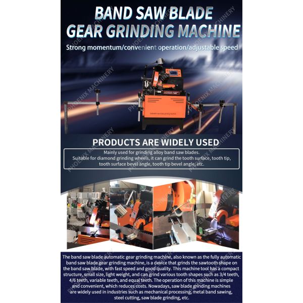 6000rpm Grinding Wheel Speed Saw Blade Grinding Machine with Advance and Retreat Motor