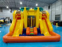 PVC 4x4x3m Combos inflables Pequeña casa de salto Niños Castillo de salto con tobogán
