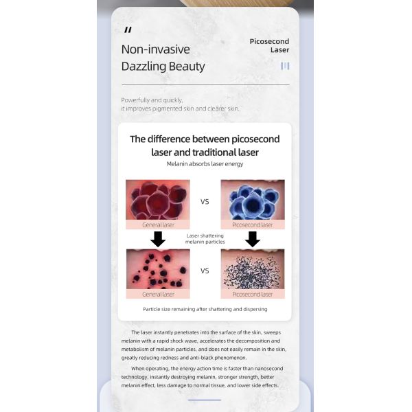 2 in 1 Picosecond Laser Tattoo Removal Machine 1200W Diode Laser Remove Hair Whitening