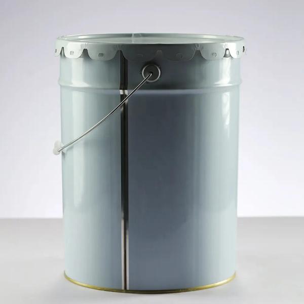 Heavy Duty Removable Lid Metal Paint Bucket With Lid For Packing Chemicals Paint