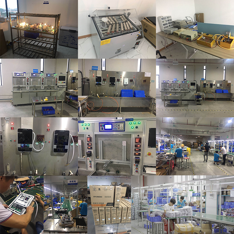 Нагреватель воды на заказ из нержавеющей стали для душа Китай поставщик без резервуара Электрический водонепроницаемый кнопка сенсорная настенная установка IPX4 220