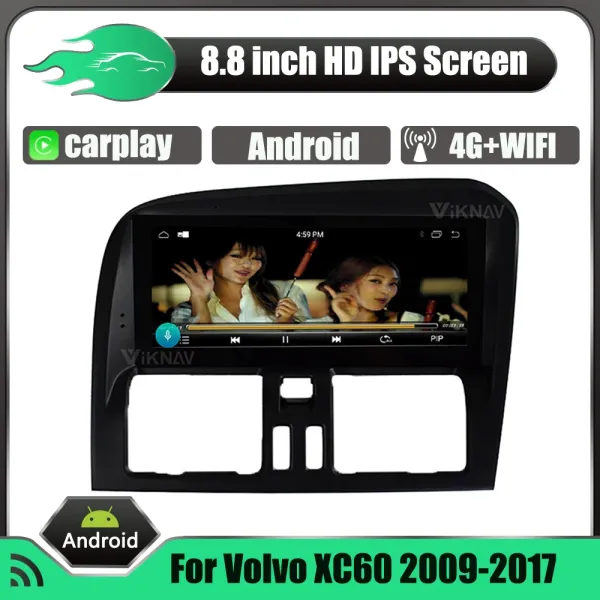 Автомобильное радио для Volvo XC60 (2009-2017) 8,8 дюйма Авто аудио мультимедийный проигрыватель GPS навигационный магнитофон HD экран