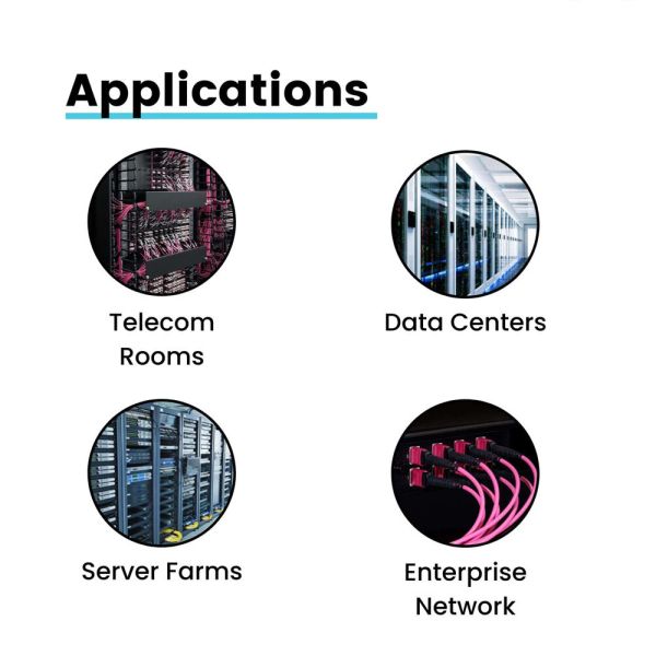 MPO Femme à MPO Femme Assemblage de câble de tronc 12 fibres Polarité A OM4 Veste rose