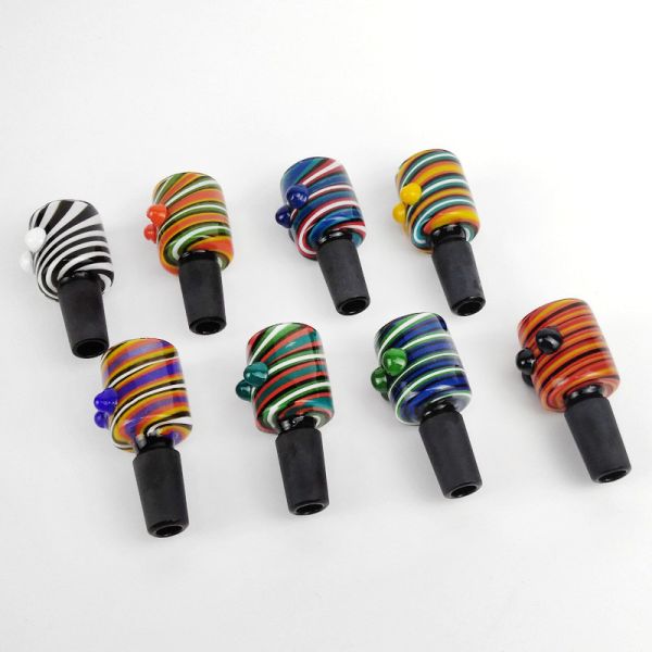 14mm Color Mix glass bong bowl , Male Bowl Piece for Water Pipe Daily Use