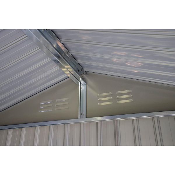 Metal Type Steel Storage Shed for Backyard AJUNION 6x4 Outdoor Galvanized Tools House