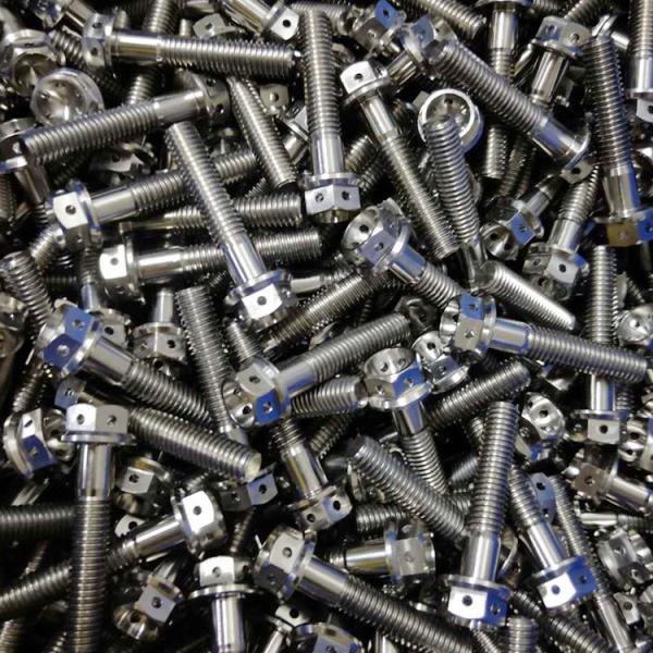 Hexagonal Head Flange Titanium Bolts M2-M35 Size Silver Golden