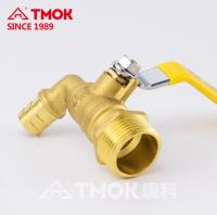 TMOK Brand 16 Bar 1/2 Inch Steel Handle Nature Brass Color Brass Bibcock
