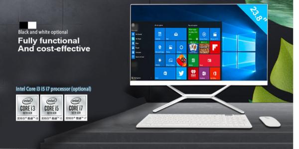ワイドスクリーン1デスクトップ パソコンのAIOの卓上コンピュータI7第10第11 GEN ATX/ITXすべて