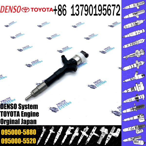 Инжектор топлива 23670-30050 Дизельная железная дорога для двигателя Toyota Инжектор 095000-5880