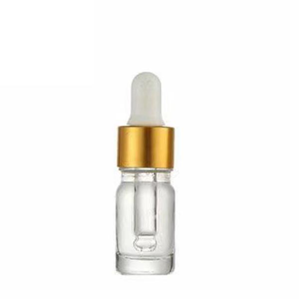 Botella de vidrio de aceite esencial de 15 ml, 30 ml y 50 ml con tapa de goteo