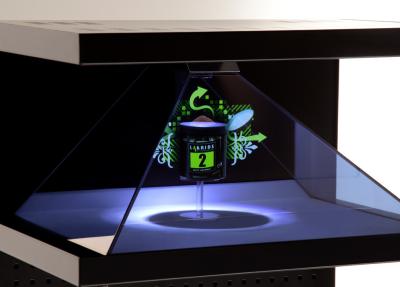 19 4 caixa do holograma da opinião de lados 3D para a posição, exposição holográfica da propaganda