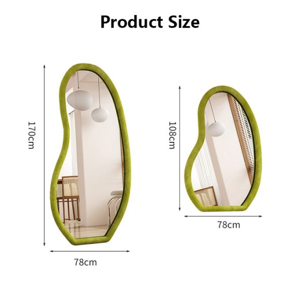 Custom Standing Arched Floor Mirror Full Length 78x108cm