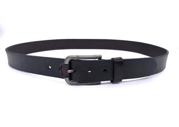 Fashion Mens Casual Leather Belt  / 100% Soft Top Grain Genuine Leather Strap With Metal Bamboo Buckle