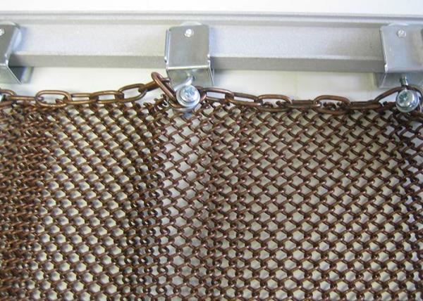 Durable Metal Coil Curtain For Restaurant Interior Decoration With Accessories