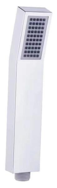 Square ABS Plastic Rainfall Handheld Shower Head With Handheld Sprayer Brushed Finish