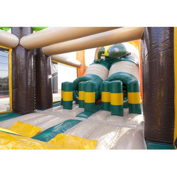 полоса препятствий темы полосы препятствий джунглей 35m раздувная плавая с пламенем - retardant