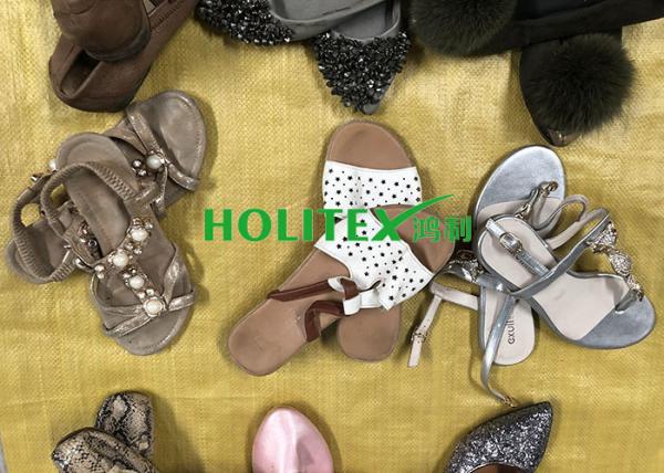 Comfortable Used Womens Sandals , Second Hand Leather Shoes For Ladies
