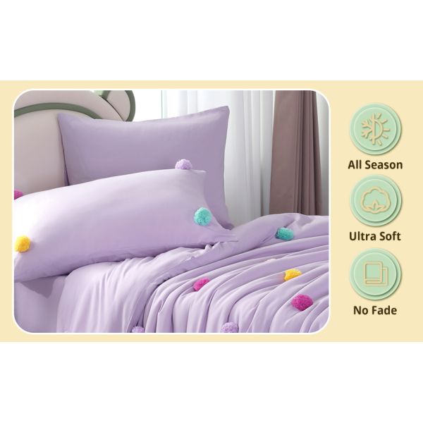 5 Piece Girls Toddler Bedding Set Children Comforter Sets Skin Friendly With Microfiber Fabric