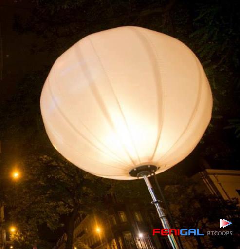 Customizable 220V LED Hanging Inflatable Lighting Balloons For Exhibition Decoration