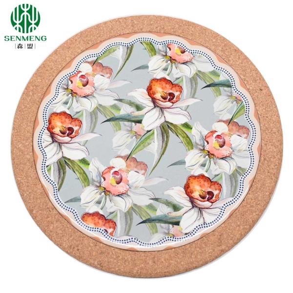 Natural Custom Wholesale Hot Insulation Eco-Friendly Cork Trivets