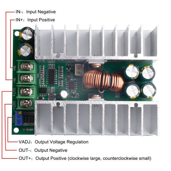 Adjustable 500W Step Down Module for Standard Mounting Type DC-DC CC CV Buck Converter