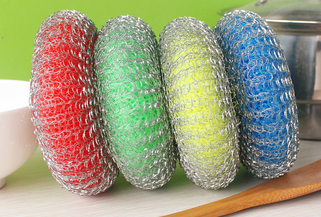 AISI 410 Stainless Steel Kitchen Sponge Scrubber With Strong Cleaning Capacity