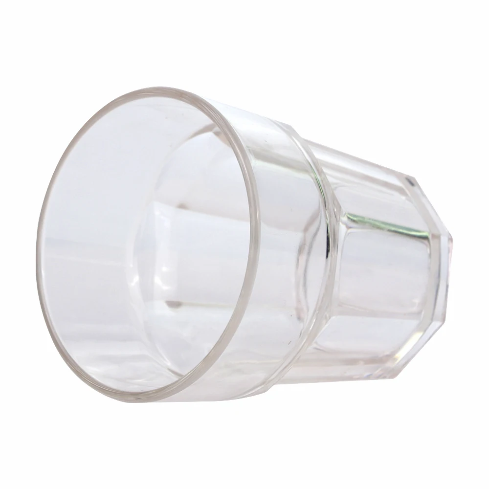 Custom Color 200ml Plastic Shot Glass PC Material Octagon Cup Unbreakable OEM