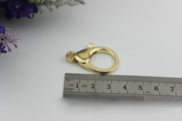 Fashion zinc alloy bag metal mini lobster claw clip snap hook match with metal chain