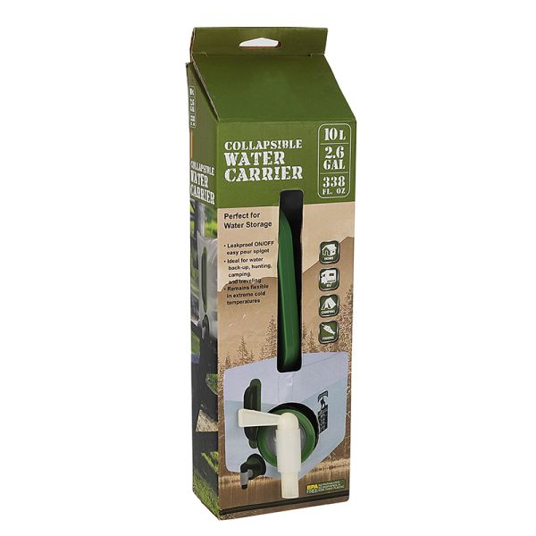 10l 20l Plastic Cubitainer Bag In Box Without Handle Foldable Jerry Can With Holes Tap Water Liquid Square Bucket