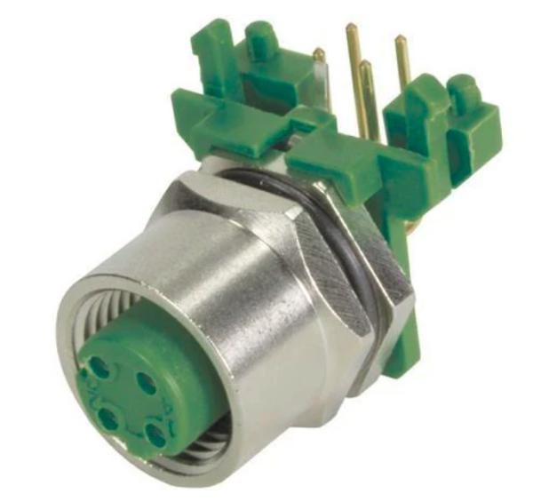 21033814440 Conector circular M12 para montagem traseira