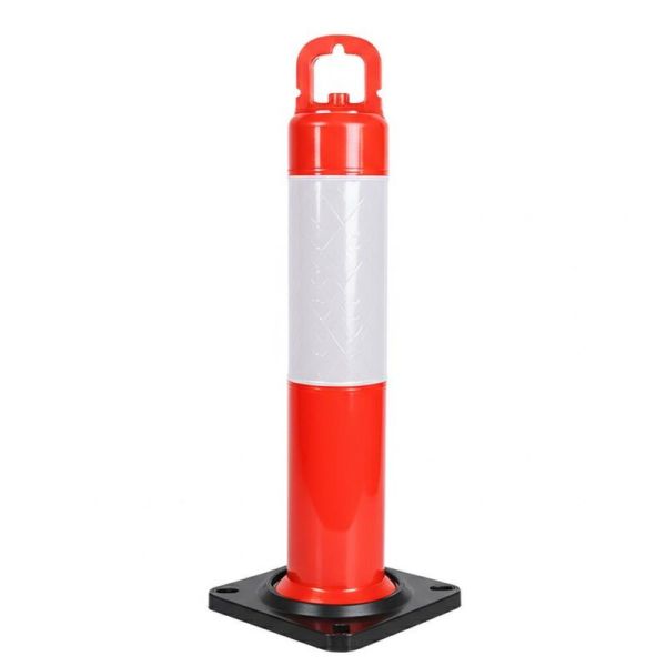 Recycle Material PU Traffic Safety Post with 1.2kg Weight for Road Construction Warning Bollard
